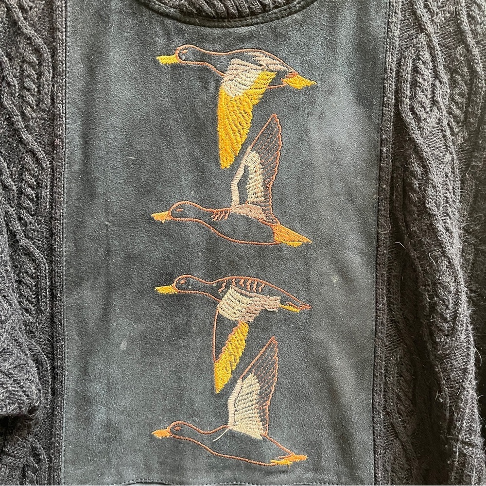 Vintage Sergio Barbieri Alpaca Wool Duck Sweater Italy L - Picture 4 of 8